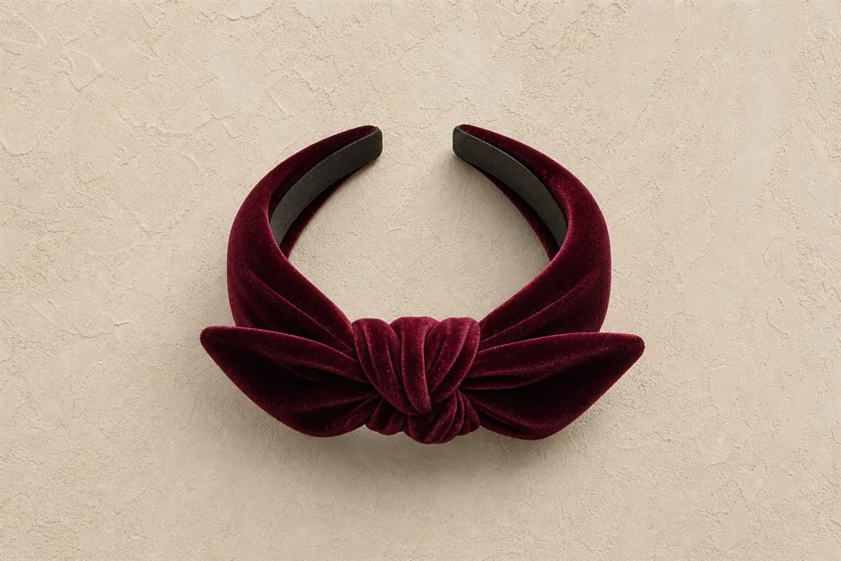 Bandeau Cheveux Noué Velours Muse