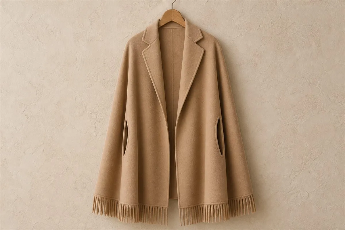 Édition Cape Oversize en Pure Laine Essentiel