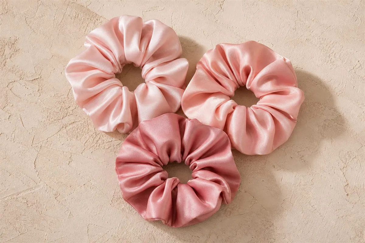 Lot de 3 Chouchous en Soie N°03